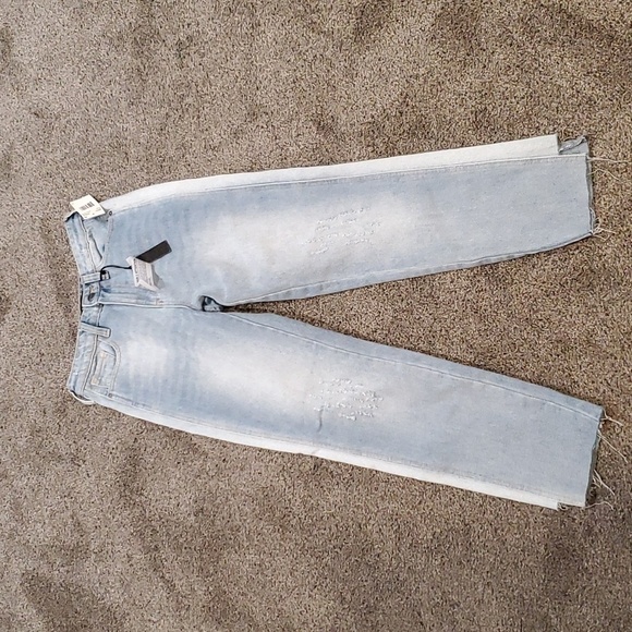 NWT Womens Buffalo DB Girlfriend Crop Relaxed High Tise Relaxed Jeans sz W25 - Picture 2 of 13